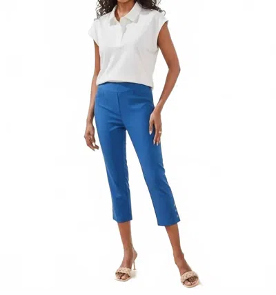 Tribal Flatten It Capri Pants In Turkish Sea In Blue