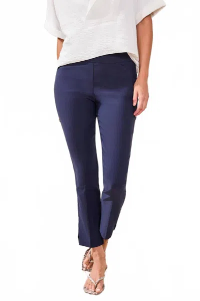 Tribal Flatten It Pull On Ankle Pants In Ink/navy In Blue