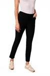 Tribal Flatten It Pull-on With Back Seam Ankle Pant In Black In Black