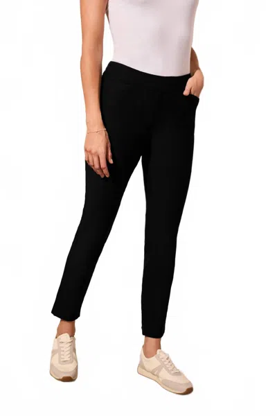 Tribal Flatten It Pull-on With Back Seam Ankle Pant In Black