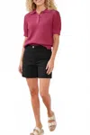 Tribal Flatten It Pull-on Shorts In Black In Black