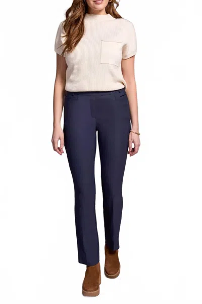 Tribal Flatten Pull On Pants In Sapphire In Red
