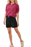 Tribal Flatten-it Pull On Short In Black In Black