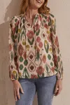 Tribal Audrey Embroidered Straight Ankle Jeans In Vintage In Green