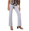 Tribal Mixed Print Notch Neck Blouse In Coco Milk In Blue