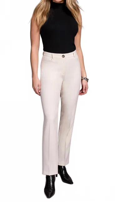 Tribal Fly Front Trouser In Moonstone In Animal Print