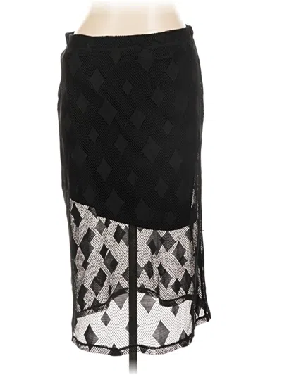 Pre-owned Tribal Formal Skirt In Black