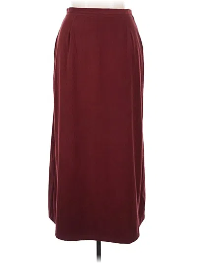 Pre-owned Tribal Formal Skirt In Burgundy