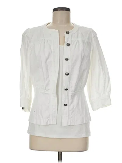 Pre-owned Tribal Jacket In White
