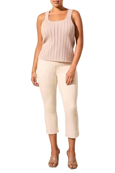 Tribal Jayella Sweater Tank In Seashell In Neutral