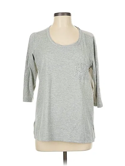 Pre-owned Tribal Jeans 3/4 Sleeve Top In Gray