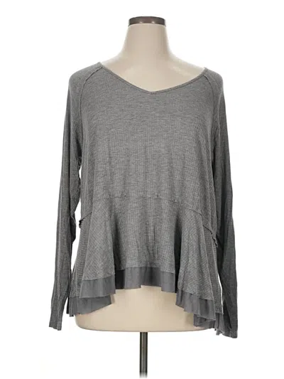 Pre-owned Tribal Jeans 3/4 Sleeve T-shirt In Gray