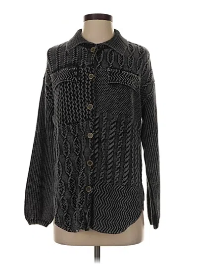 Pre-owned Tribal Jeans Cardigan Sweater In Black