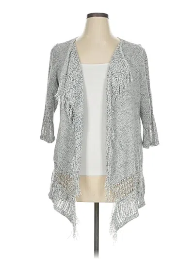 Pre-owned Tribal Jeans Cardigan Sweater In Gray