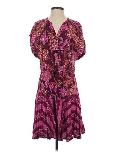 Pre-owned Tribal Jeans Casual Dress In Purple