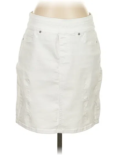 Pre-owned Tribal Jeans Casual Skirt In White