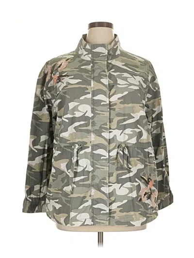 Pre-owned Tribal Jeans Jacket In Green