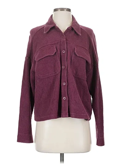 Pre-owned Tribal Jeans Long Sleeve Button Down Shirt In Burgundy