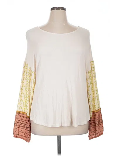 Pre-owned Tribal Jeans Long Sleeve Top In Ivory
