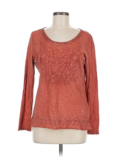 Pre-owned Tribal Jeans Long Sleeve Top In Orange