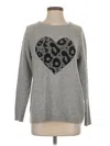 Tribal Jeans Pullover Sweater In Gray