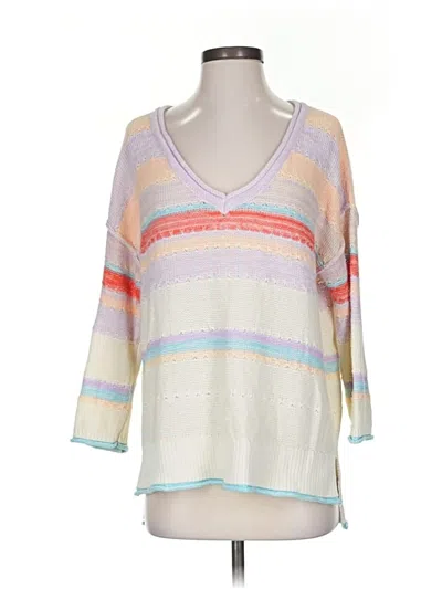 Pre-owned Tribal Jeans Pullover Sweater In White