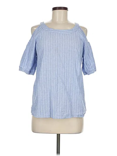 Pre-owned Tribal Jeans Short Sleeve Top In Blue