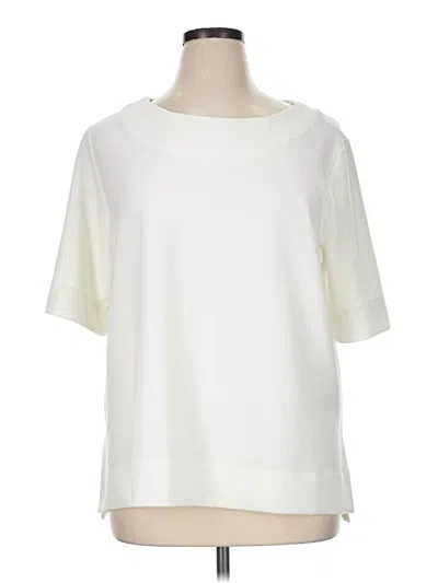 Pre-owned Tribal Jeans Short Sleeve Top In Ivory