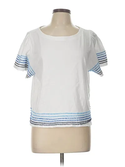 Pre-owned Tribal Jeans Short Sleeve Top In White