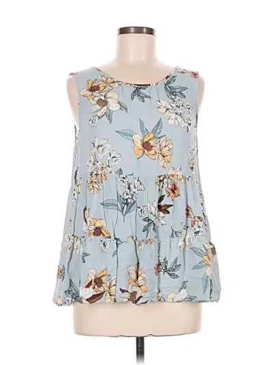 Pre-owned Tribal Jeans Sleeveless Blouse In Blue