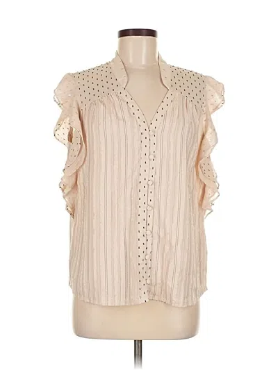 Pre-owned Tribal Jeans Sleeveless Blouse In Brown