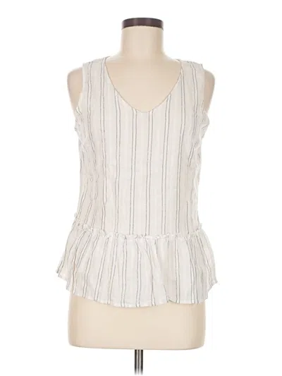 Pre-owned Tribal Jeans Sleeveless Blouse In White