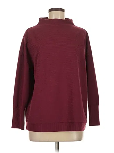 Pre-owned Tribal Jeans Turtleneck Sweater In Burgundy
