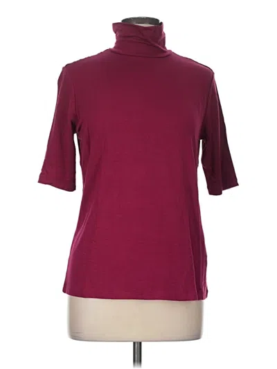 Pre-owned Tribal Jeans Turtleneck Sweater In Burgundy