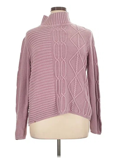 Pre-owned Tribal Jeans Turtleneck Sweater In Pink