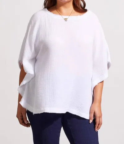 Tribal Kaftan Blouse - Plus In White