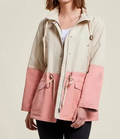 Tribal Lined Two Toned Jacket In Flax In Multi