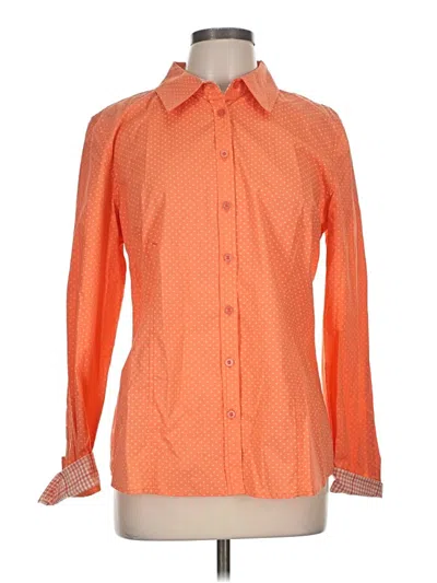 Pre-owned Tribal Long Sleeve Blouse In Orange