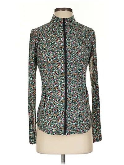Pre-owned Tribal Long Sleeve Blouse In Teal
