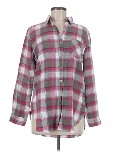 Pre-owned Tribal Long Sleeve Button Down Shirt In Pink