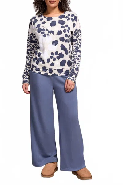 Tribal Long Sleeve Crew Neck Top In Sandstone In Multi