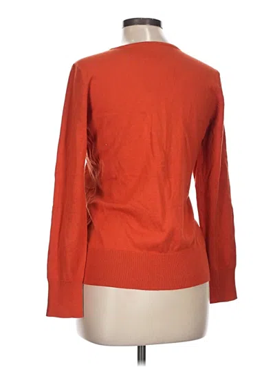 Pre-owned Tribal Long Sleeve Top Orange Turtleneck Tops