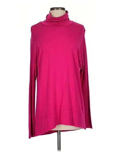Pre-owned Tribal Long Sleeve Top Pink Turtleneck Tops