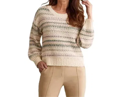 Tribal Long Sleeves Crew Neck Sweater In Rose Pink