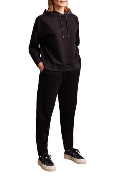 Tribal Lux Stretch Hoodie In Black