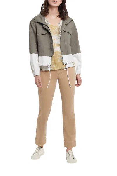 Tribal Meriam Long Sleeve Jacket In Moss Green