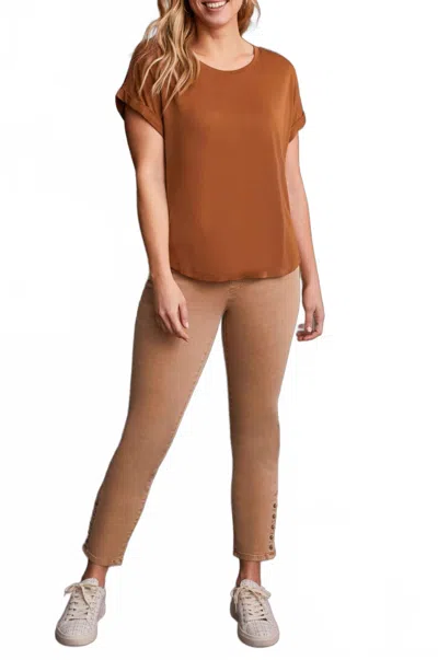 Tribal Modal Jersey Tee In Walnut In Brown