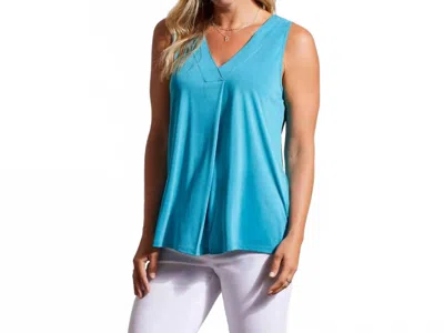 Tribal Modal Sleeveless Top In Lagoon Mist In Blue