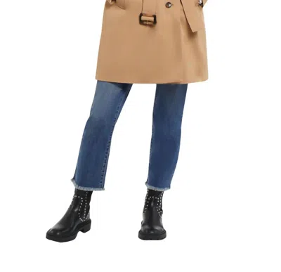 Tribal Nedra Long Sleeve Trench Coat In Nutmeg In Brown