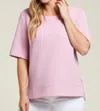 Tribal Ottoman Boat Neck Top In Lily In Multi